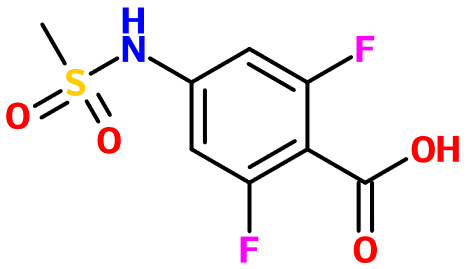 (image for) MC017264 2,6-Difluoro-4-[(methylsulfonyl)amino]-benzoic acid
